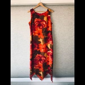 Vintage 90’s❣️S.L.Fashions Beautiful Floral Print  Cocktail/ Casual Dress